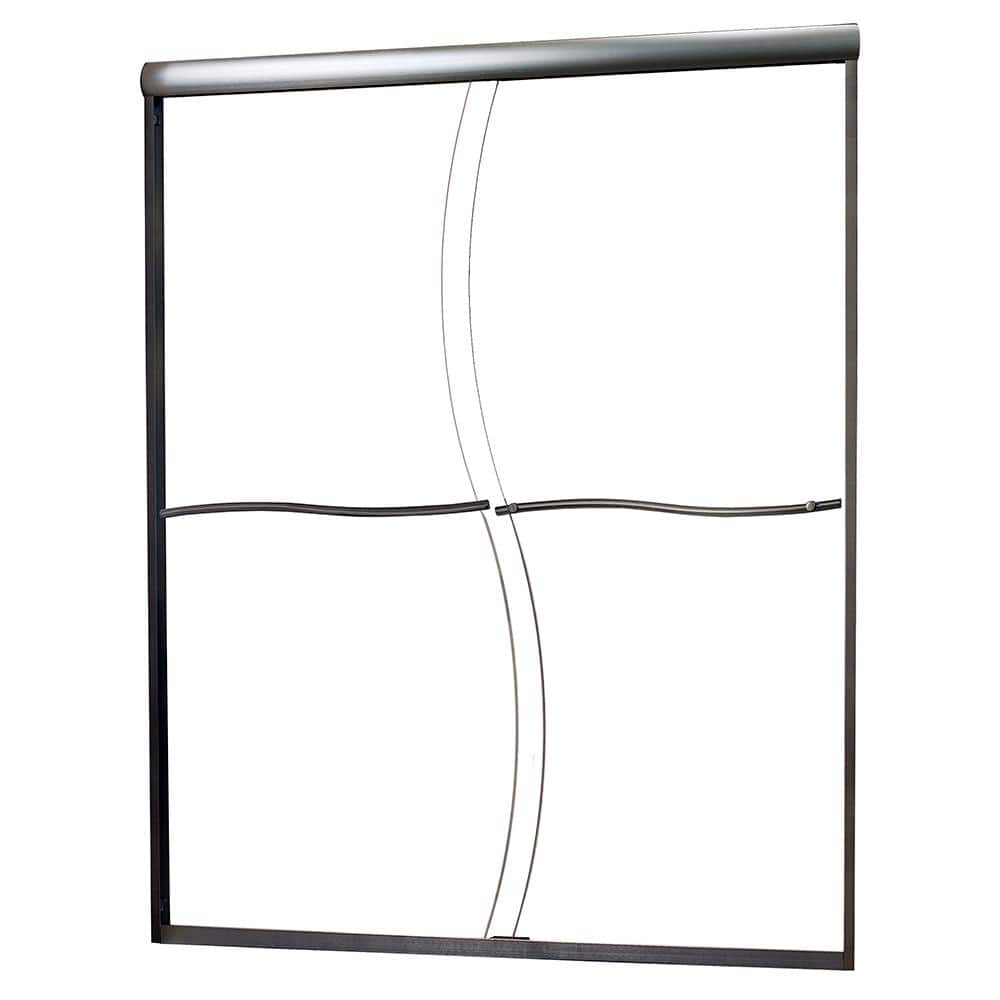 Semi-Framed Sliding Bypass Glass Shower Door - Cove