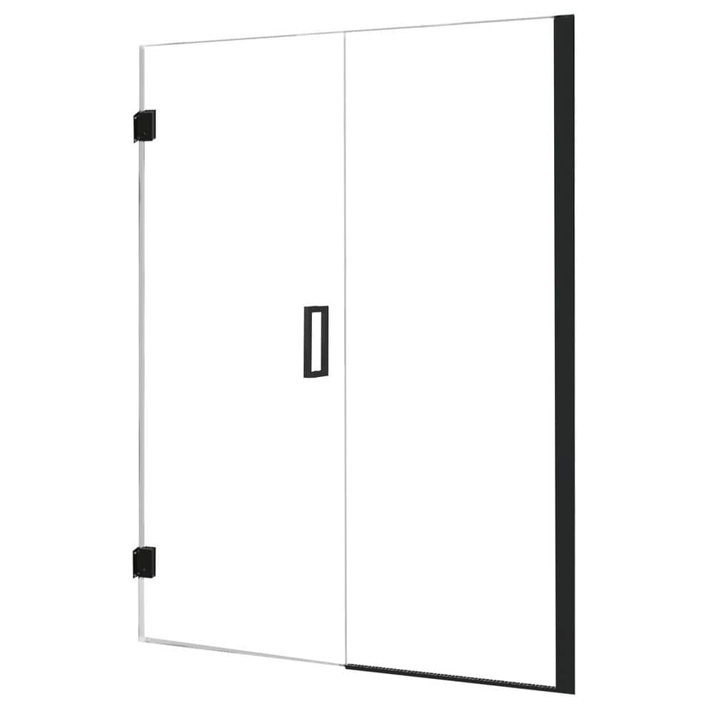 Marina Framed Stainless Steel Pivot Shower Door & Panel with 3/8 In Tempered Safety Glass