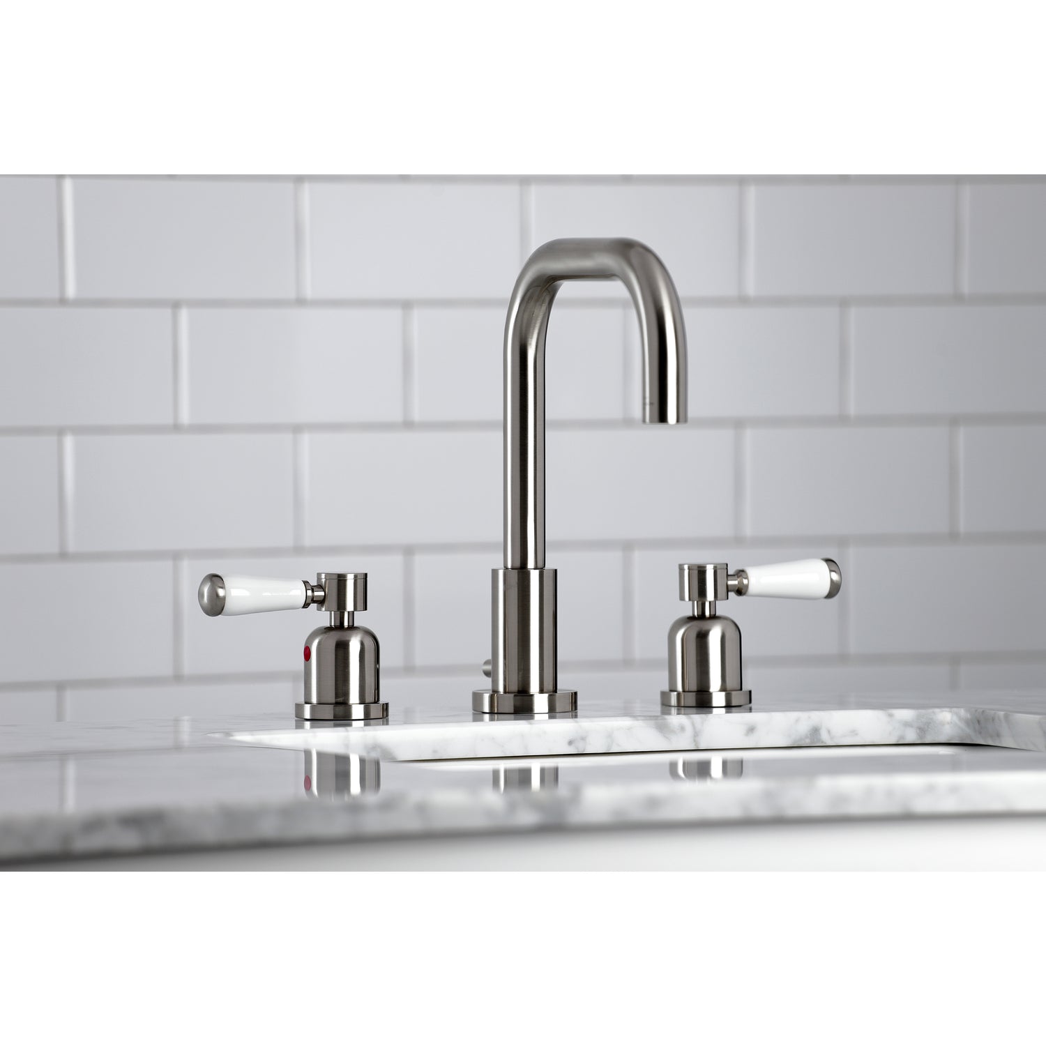 Paris Widespread Bathroom Faucet with Brass Pop-Up