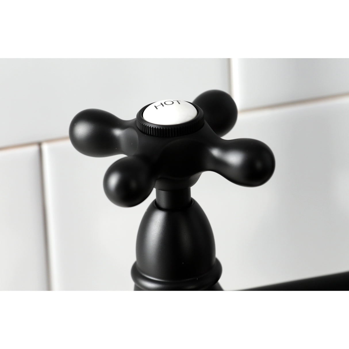 Heritage 8" Center Kitchen Bridge Faucet, 8.9" In Spout Reach