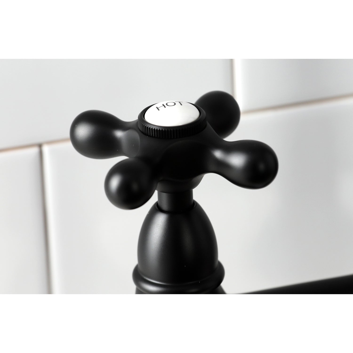 Heritage 8" Center Kitchen Bridge Faucet, 8.9" In Spout Reach