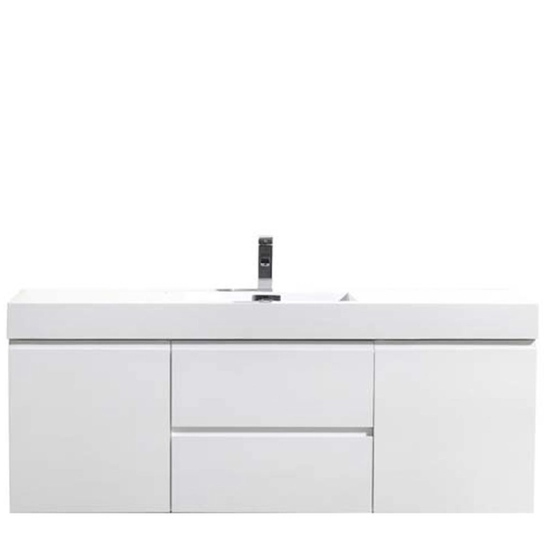 Fusion Floating / Wall Mounted Bathroom Vanity with Acrylic Sink