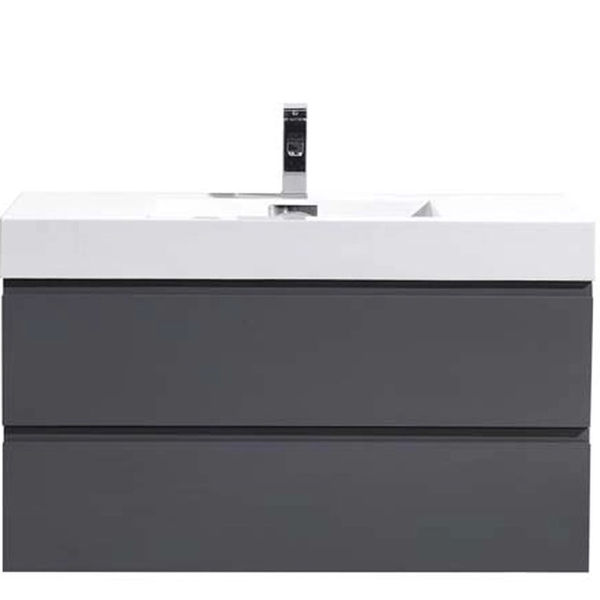 Fusion Floating / Wall Mounted Bathroom Vanity with Acrylic Sink