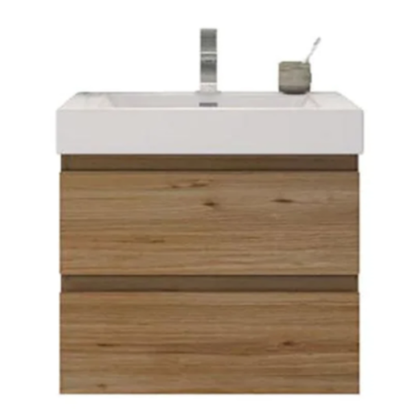 Fusion Floating / Wall Mounted Bathroom Vanity with Acrylic Sink