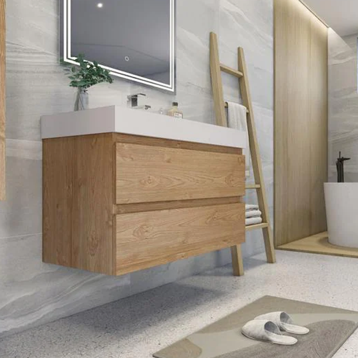 Fusion Floating / Wall Mounted Bathroom Vanity with Acrylic Sink