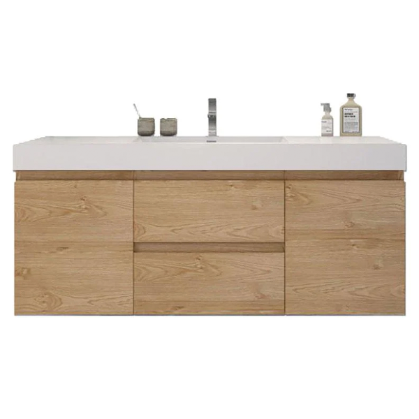 Fusion Floating / Wall Mounted Bathroom Vanity with Acrylic Sink