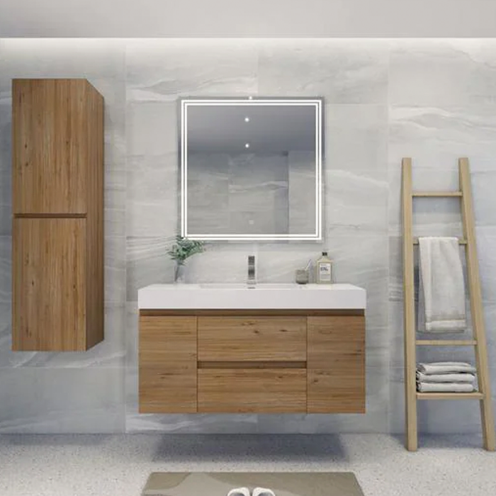 Fusion Floating / Wall Mounted Bathroom Vanity with Acrylic Sink