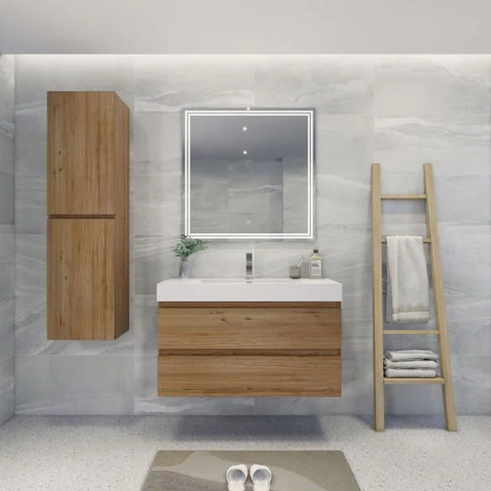 Fusion Floating / Wall Mounted Bathroom Vanity with Acrylic Sink