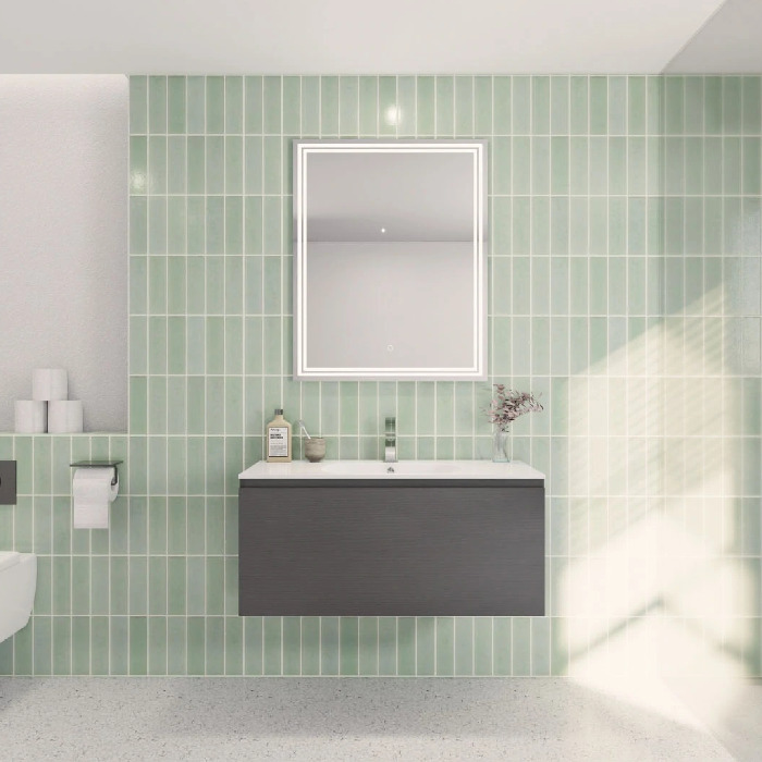 Aipo Floating / Wall Mounted Bathroom Vanity with Acrylic Sink