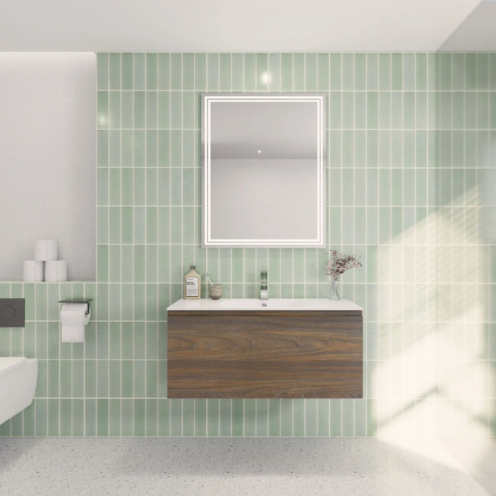 Aipo Floating / Wall Mounted Bathroom Vanity with Acrylic Sink