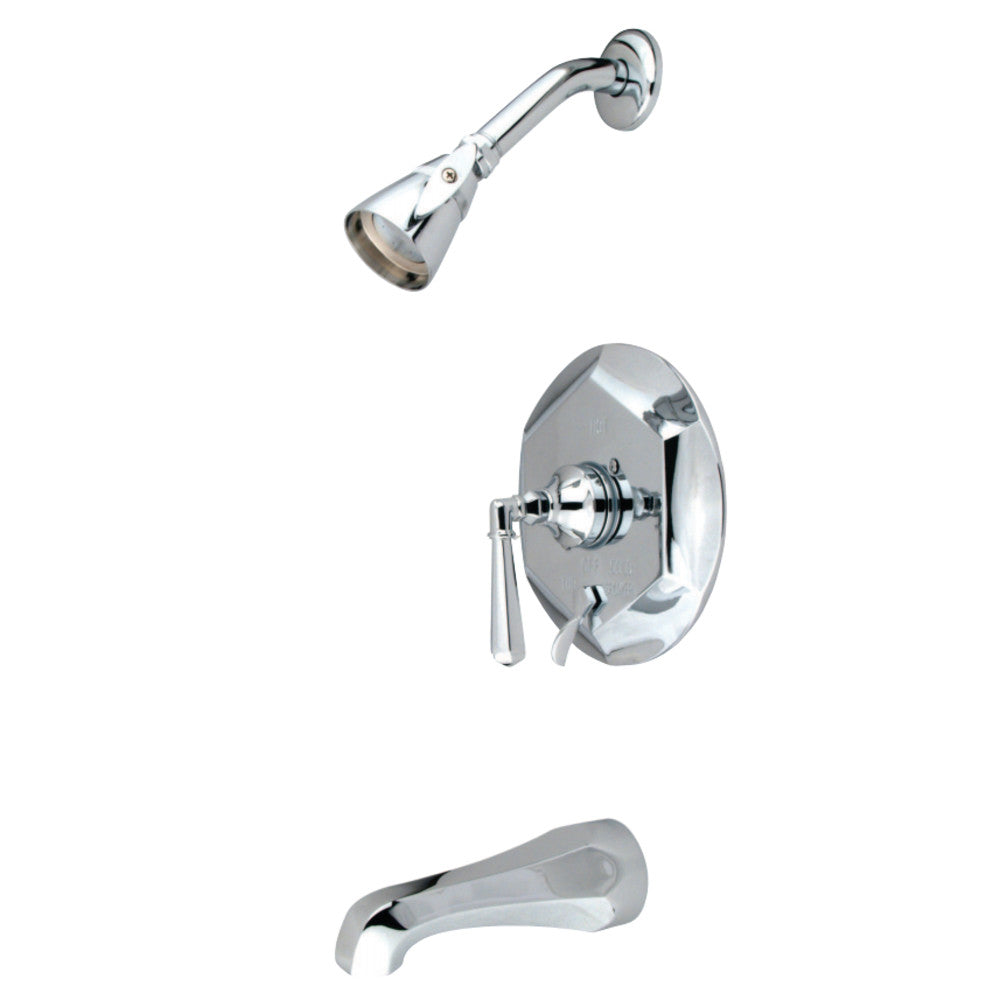 Tub & Shower Faucet W/ Solid Brass Construction In 6.5" Spout Reach