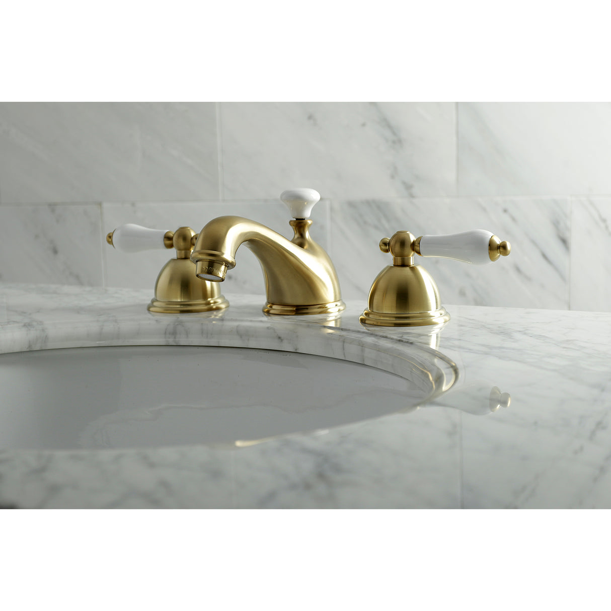 Restoration 8 inch Widespread Bathroom Faucet