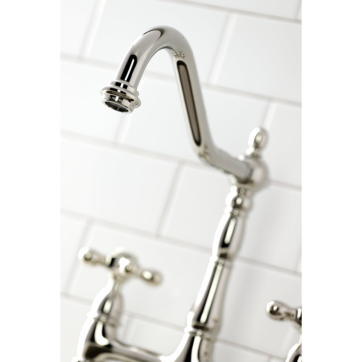 Heritage 8" Center Kitchen Bridge Faucet, 8.9" In Spout Reach