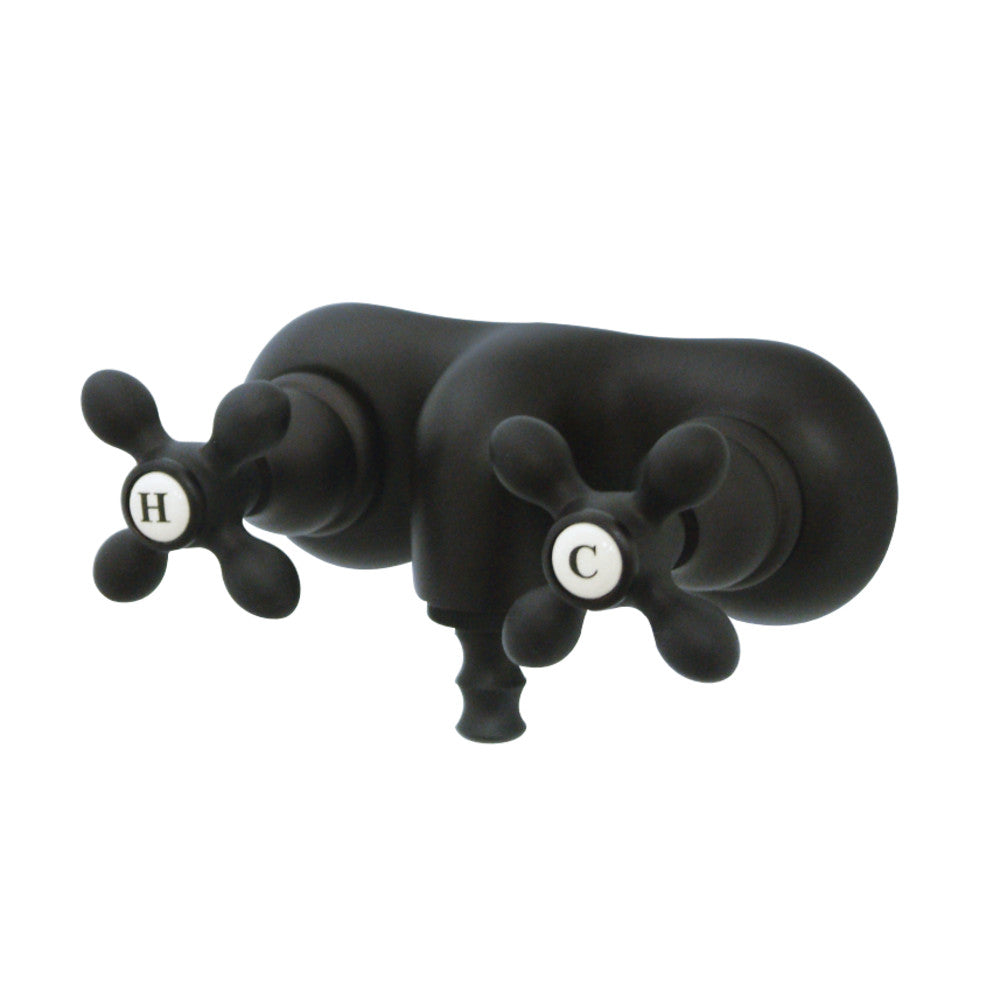 Vintage Wall Mount Clawfoot Tub Faucet W/ Metal Cross Handle