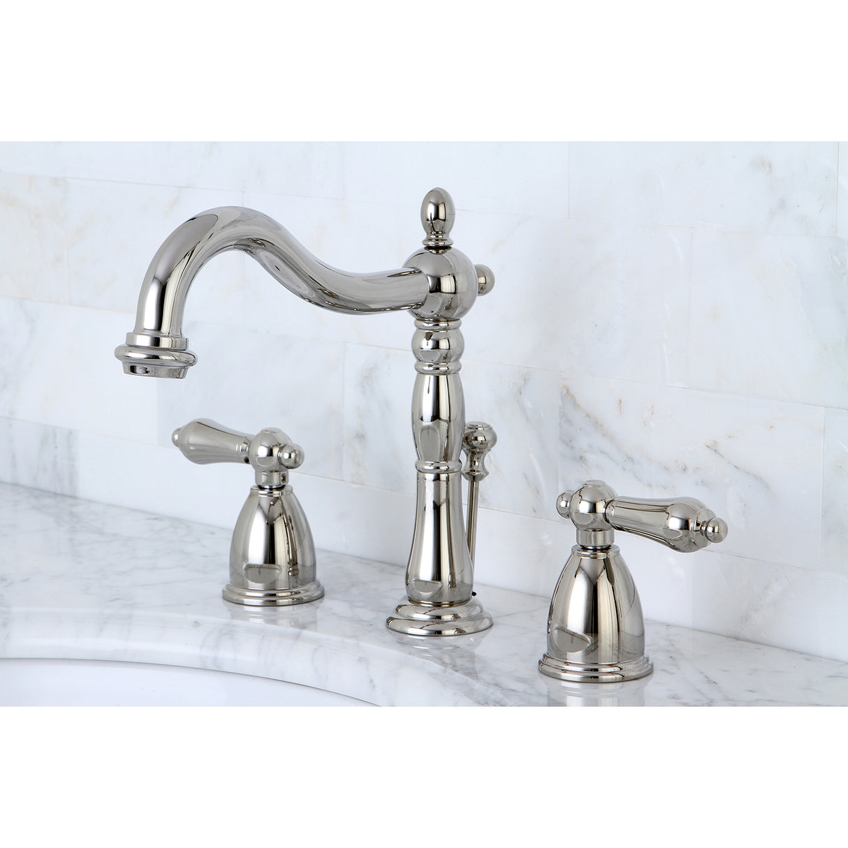 Heritage 8 inch Widespread Traditional Bathroom Faucet