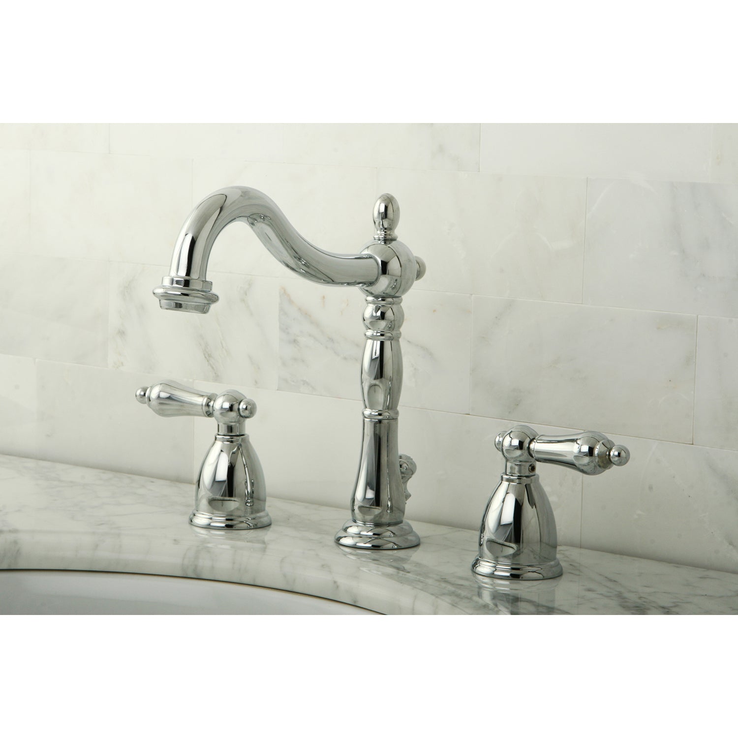 Heritage 8 inch Widespread Traditional Bathroom Faucet