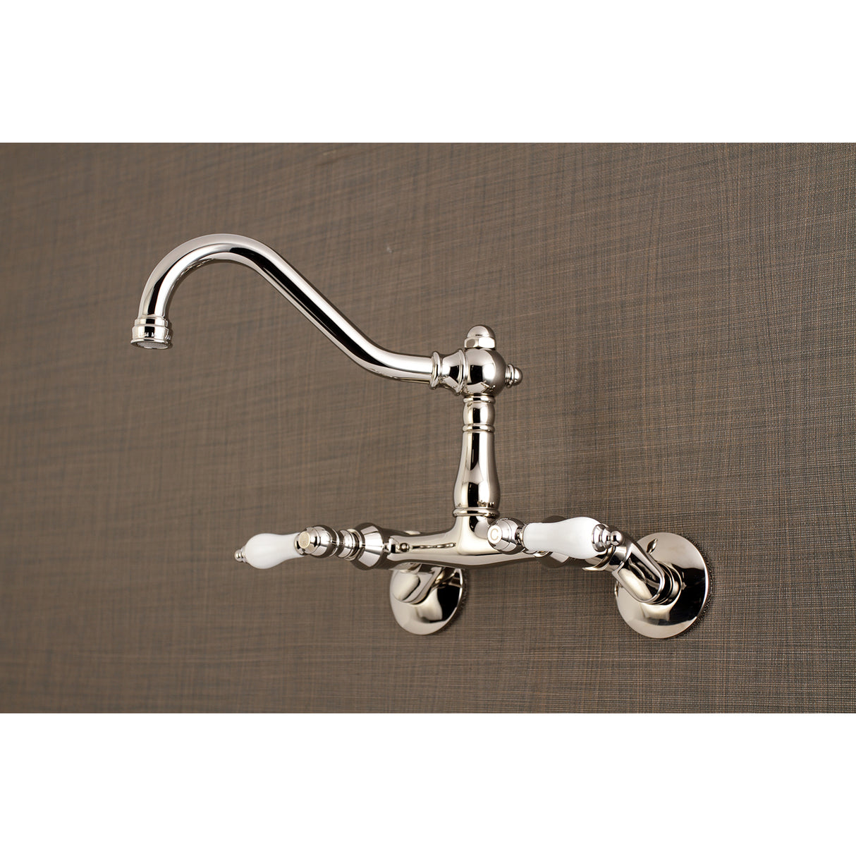 Vintage 6 Inch Adjustable Center Wall Mount Kitchen Faucet