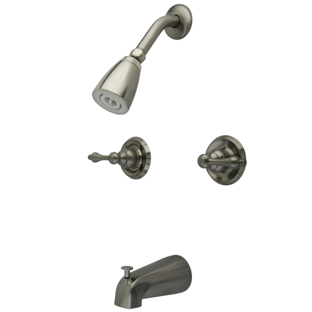 Magellan Twin Handle Tub & Shower Faucet With Decor Lever Handle