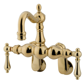 Vintage Adjustable Center Wall Mount Tub Faucet In 7.44