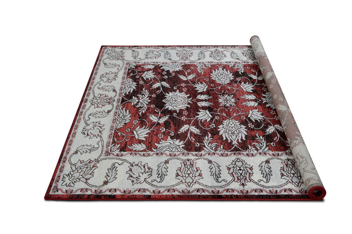 Sofia-482 Area Rugs Runner Scarlett Red 8-X-11
