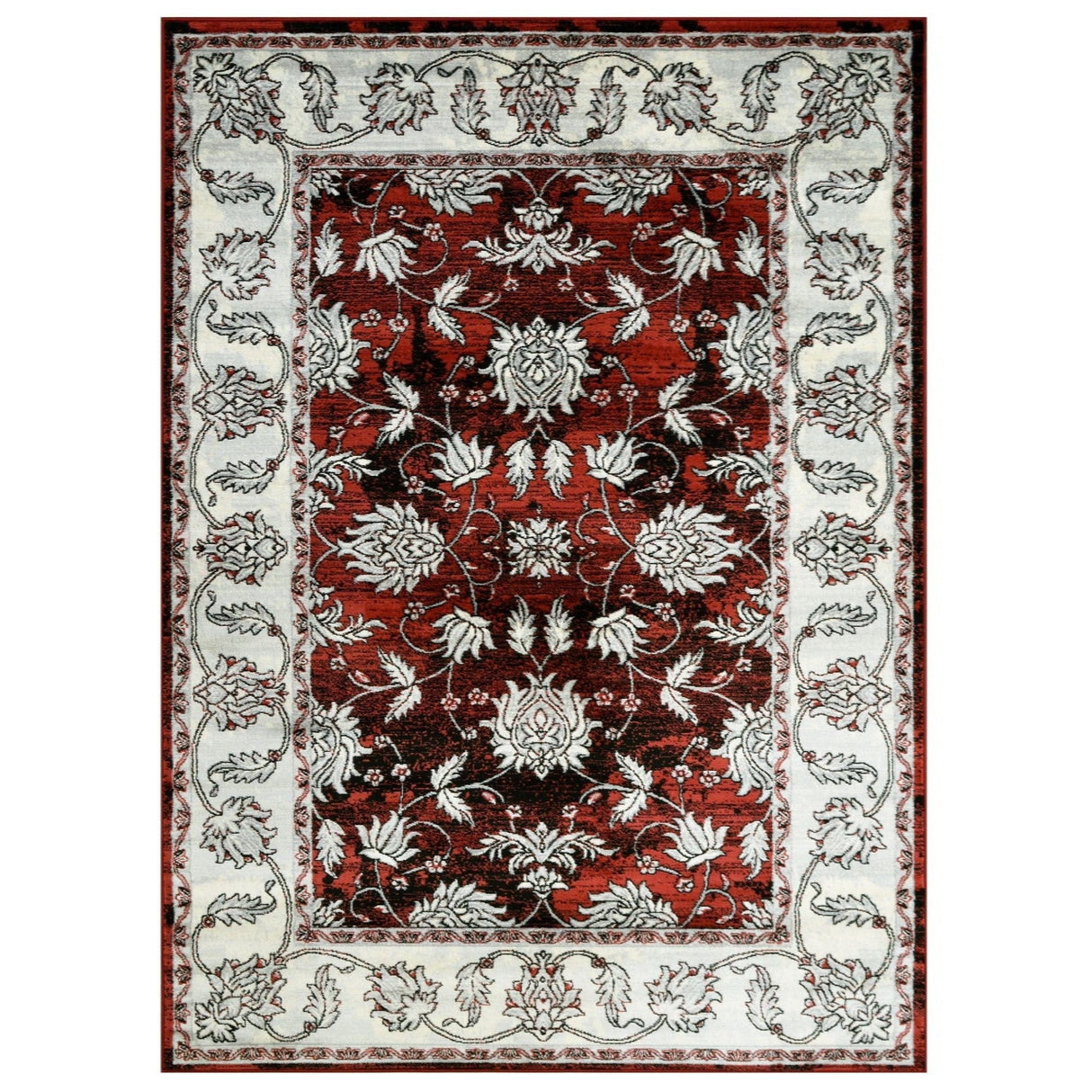 Sofia-482 Area Rugs Runner Scarlett Red 8-X-11