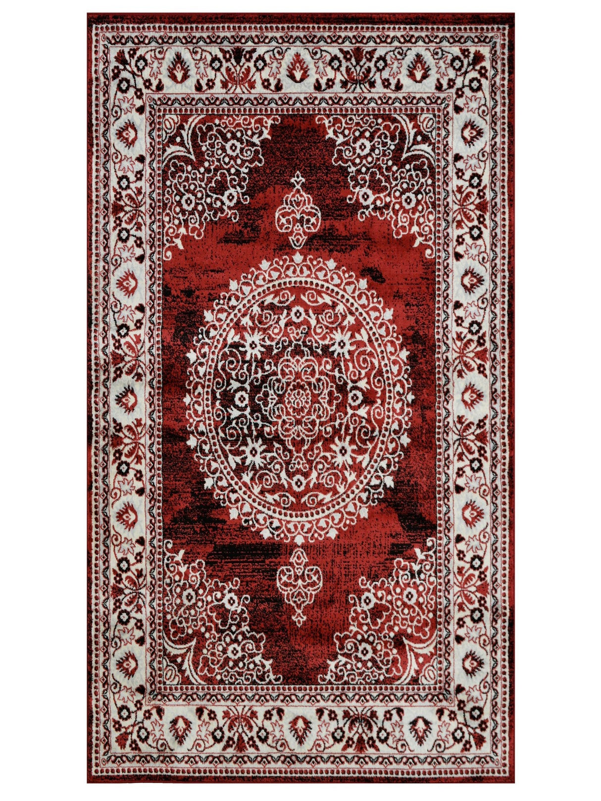 Sofia-476 Area Rugs Runner Scarlett Red 8-X-11