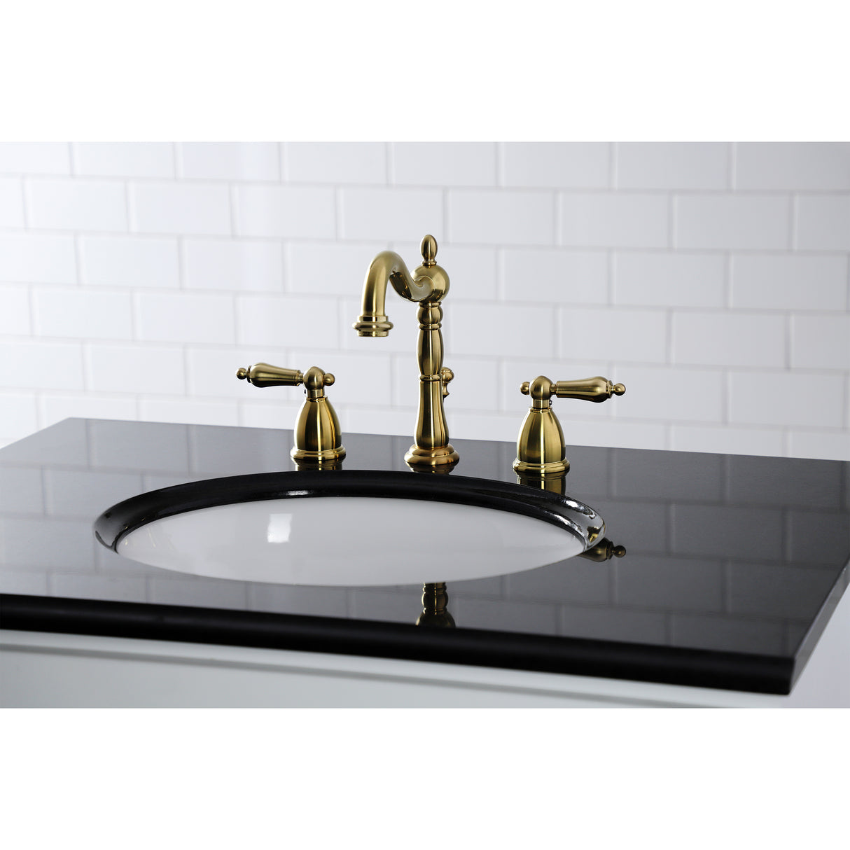 Heritage 8 inch Widespread Traditional Bathroom Faucet