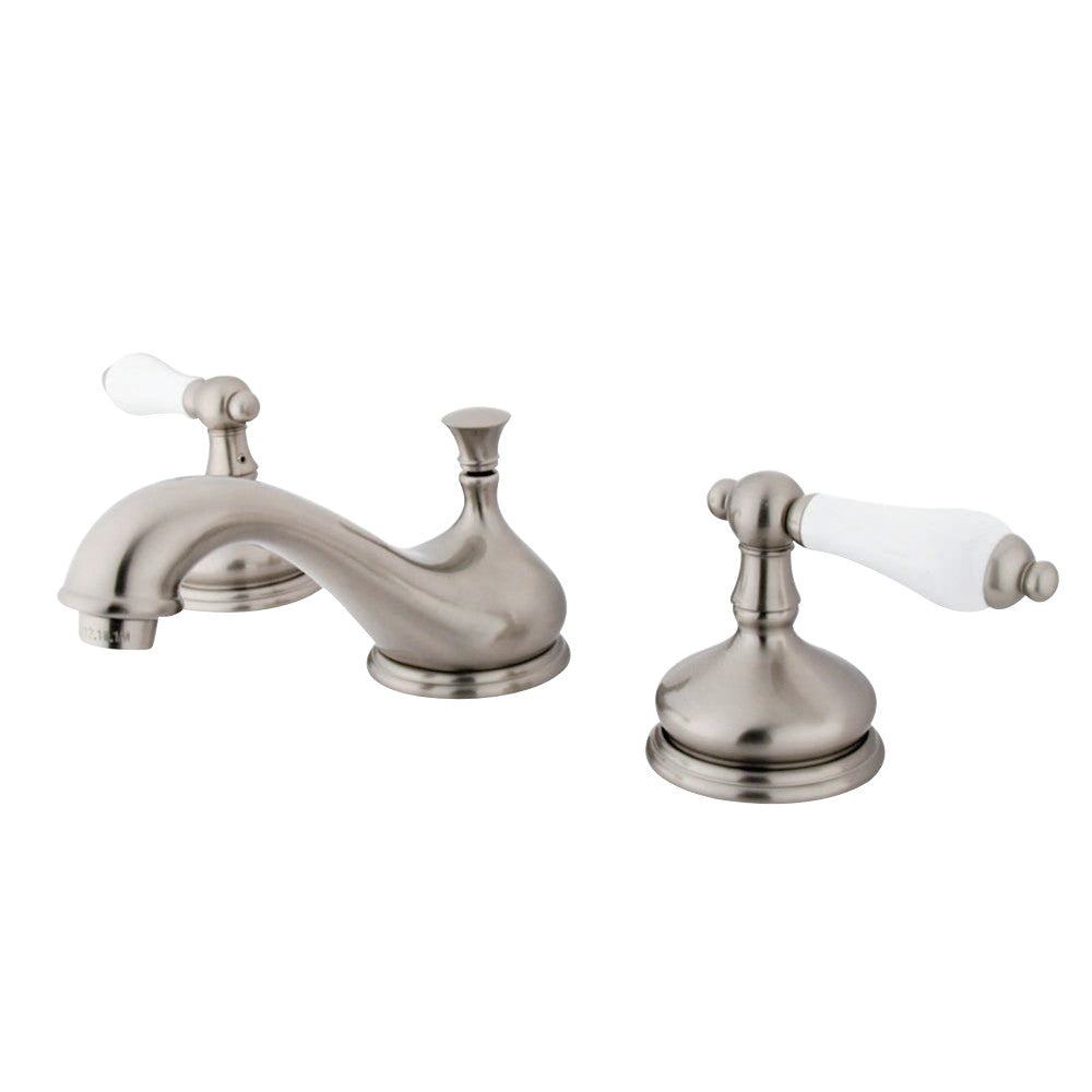 Heritage Widespread Lavatory Faucet W/ Porcelain Lever Handle