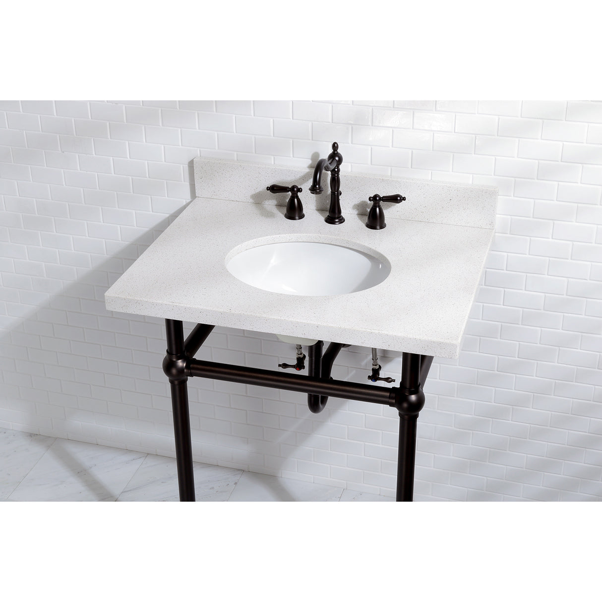 Heritage 8 inch Widespread Traditional Bathroom Faucet