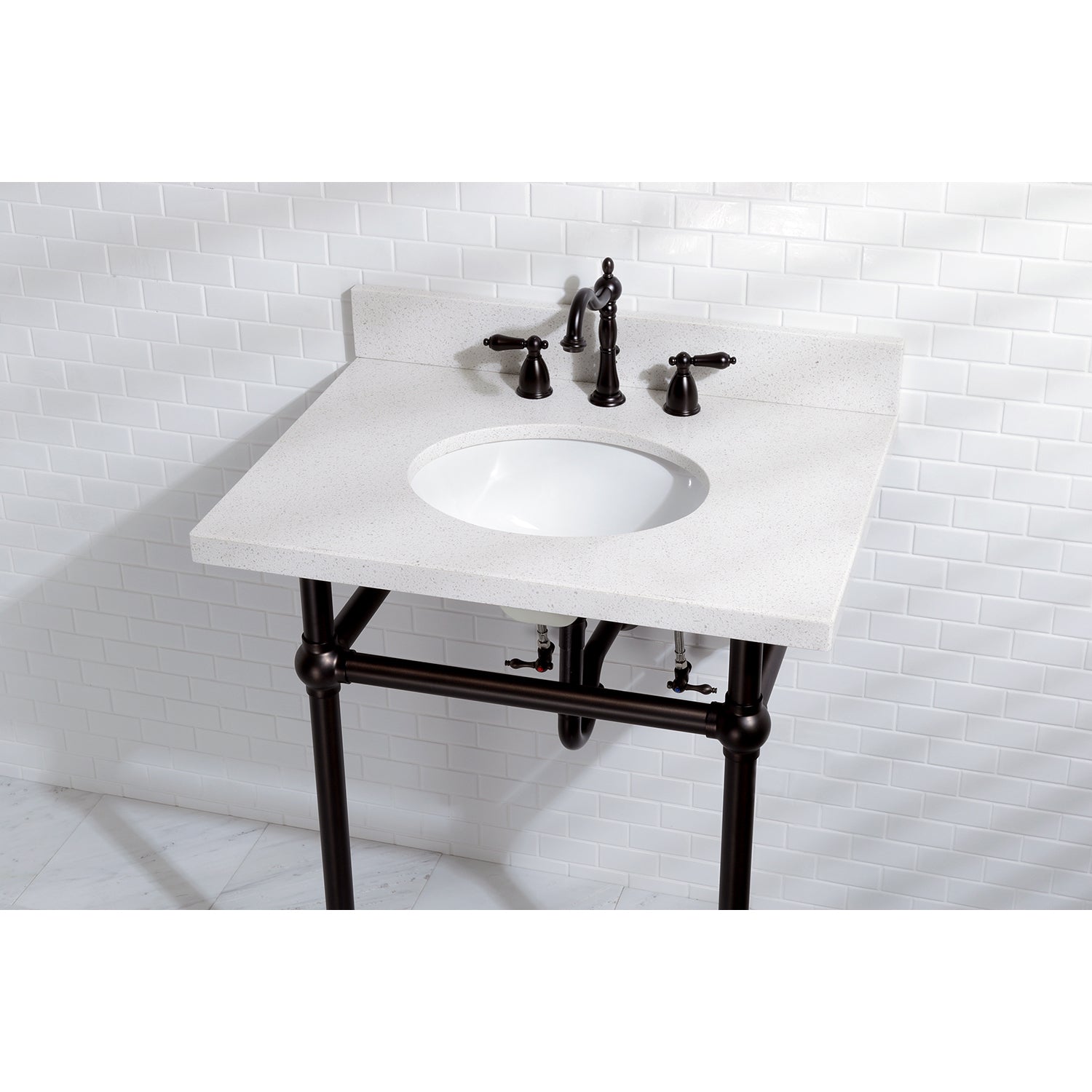 Heritage 8 inch Widespread Traditional Bathroom Faucet