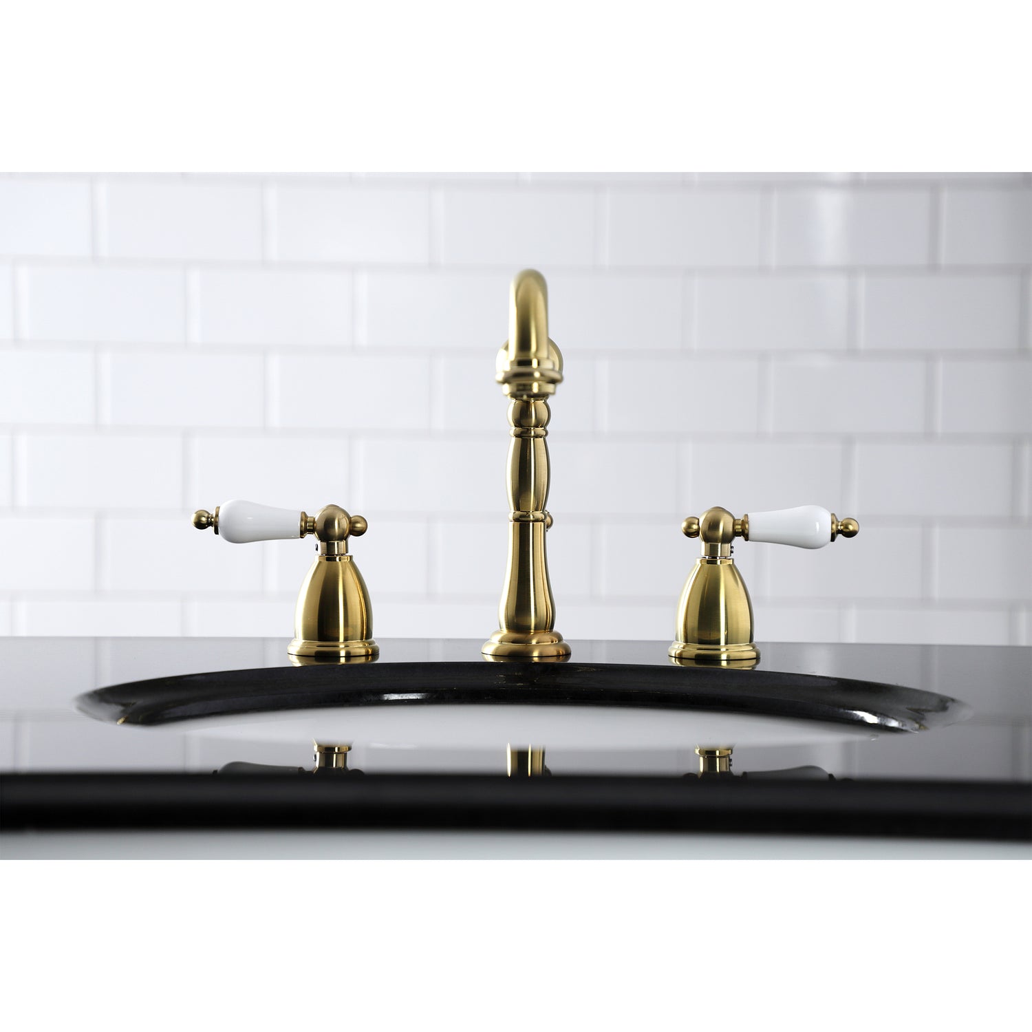 Heritage Widespread 8 Inch Tradtional Bathroom Faucet