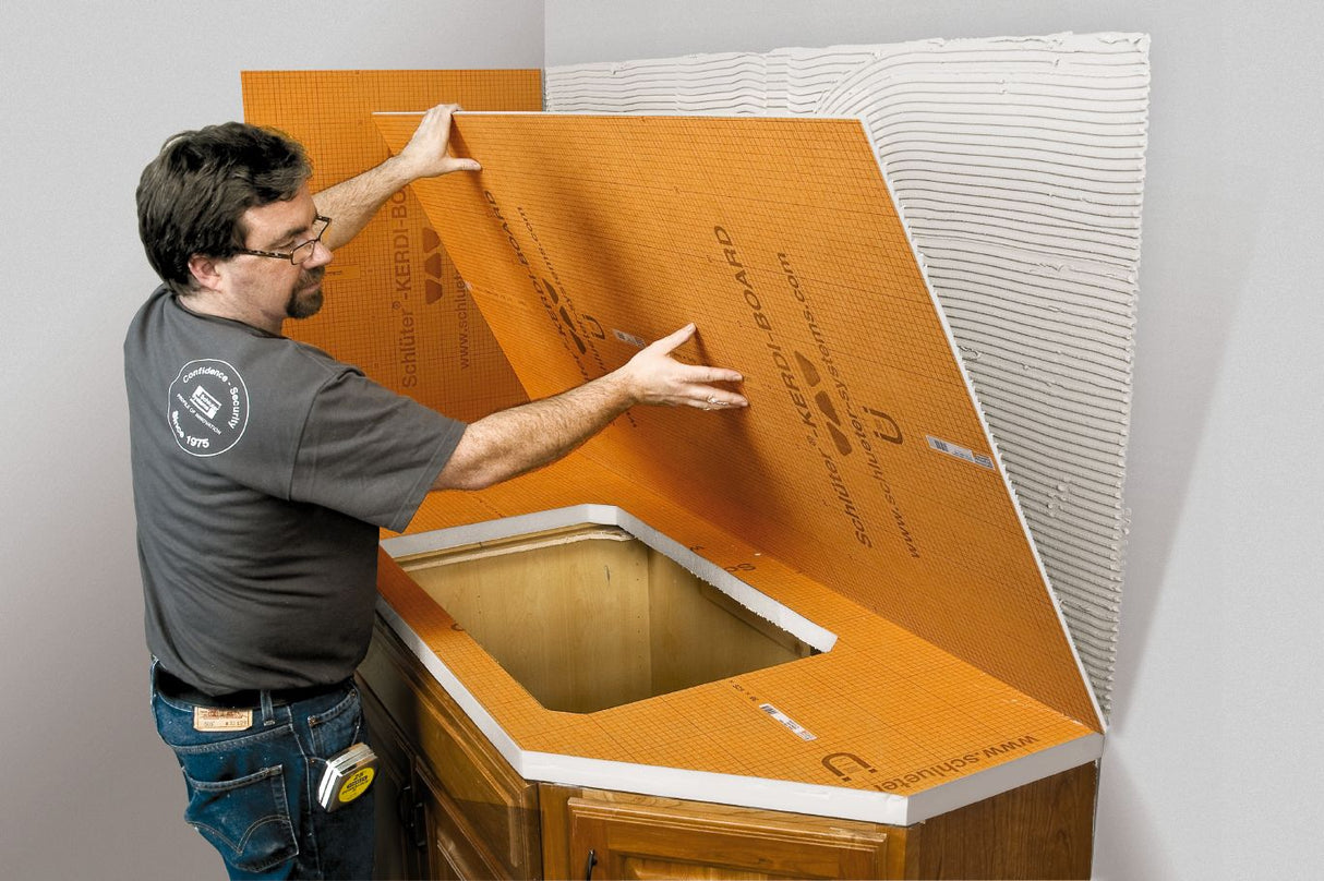 KERDI-BOARD Panel Waterproof Backer Board - 1/2" X 48" X 96"