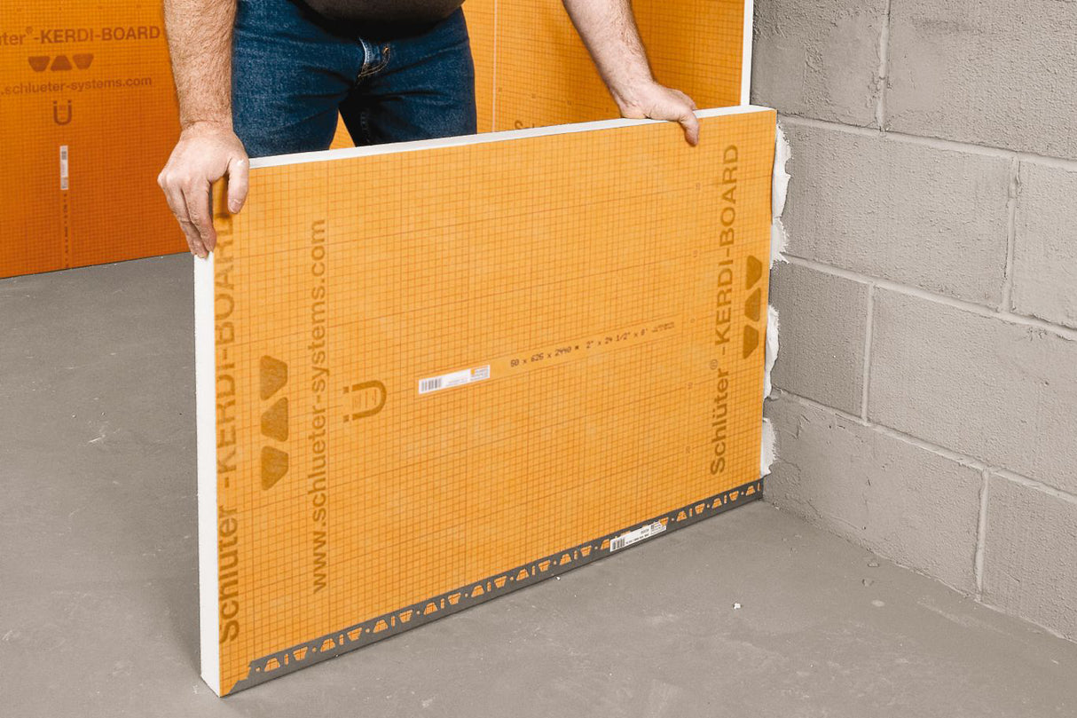 KERDI-BOARD Panel Waterproof Backer Board - 1/2" X 48" X 96"