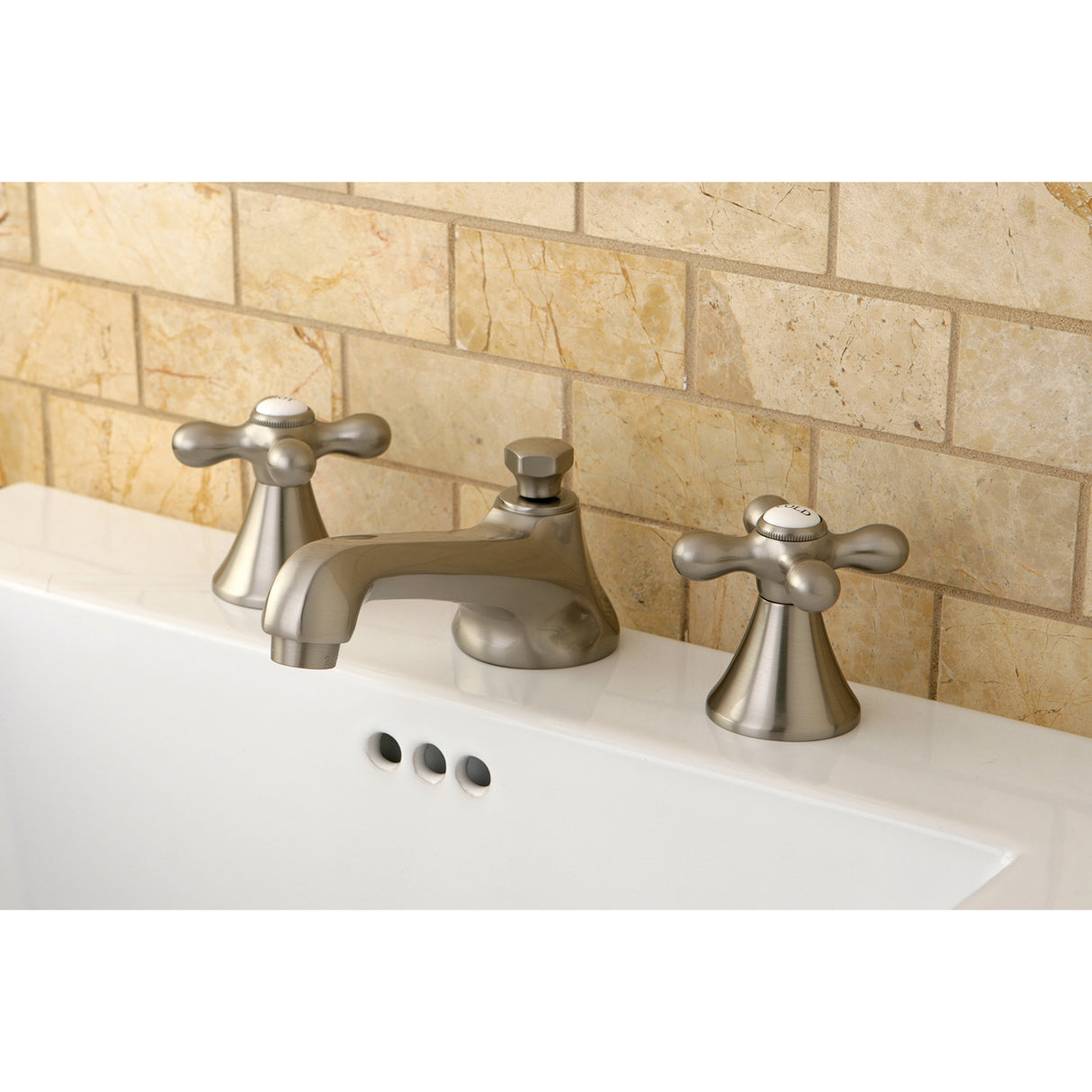 Widespread Bathroom Faucet, 8 Inch