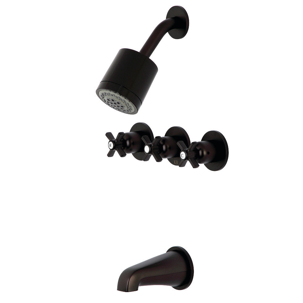 Millennium Three Handle Tub And Shower Faucet