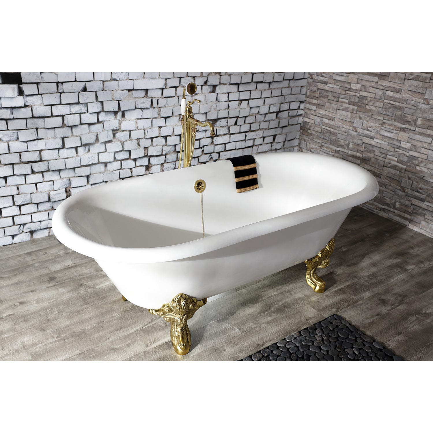 Clawfoot Tub with 7-Inch Faucet Drillings