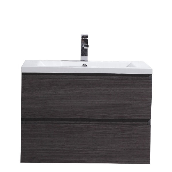 Brooklyn Floating / Wall Mounted Bathroom Vanity With Acrylic Sink