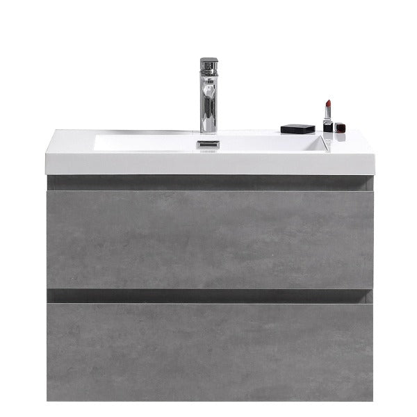 Brooklyn Floating / Wall Mounted Bathroom Vanity With Acrylic Sink