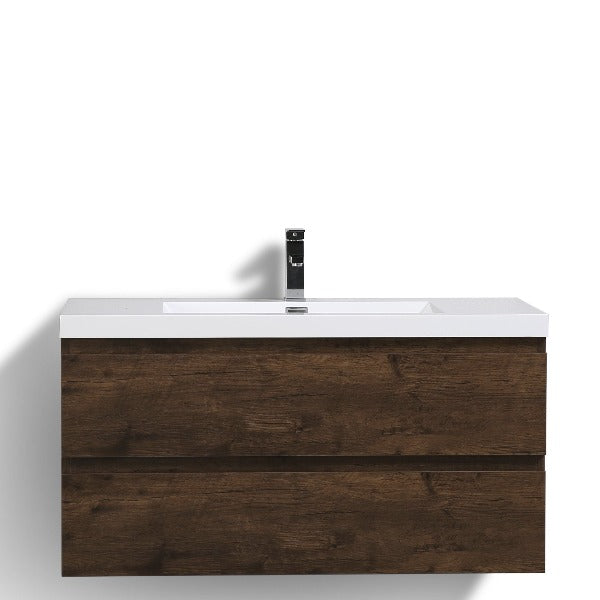 Brooklyn Floating / Wall Mounted Bathroom Vanity With Acrylic Sink