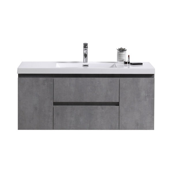 Brooklyn Floating / Wall Mounted Bathroom Vanity With Acrylic Sink