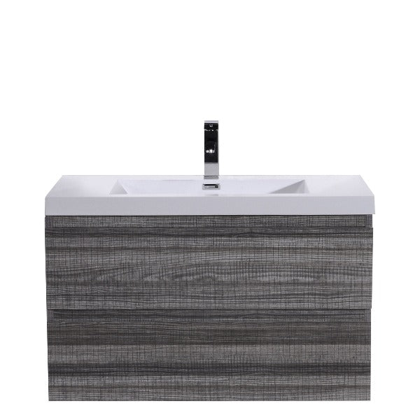 Brooklyn Floating / Wall Mounted Bathroom Vanity With Acrylic Sink