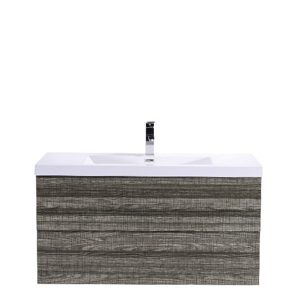 Brooklyn Floating / Wall Mounted Bathroom Vanity With Acrylic Sink