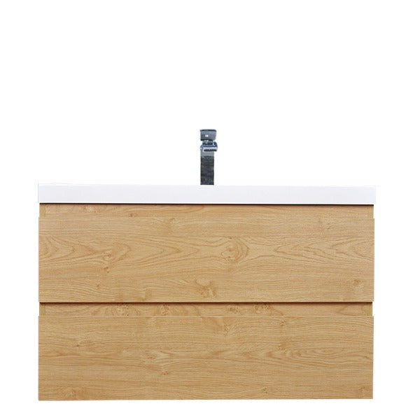 Brooklyn Floating / Wall Mounted Bathroom Vanity With Acrylic Sink