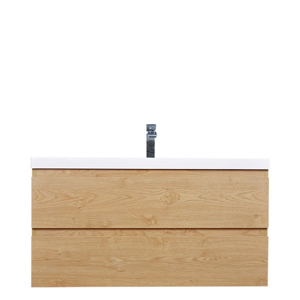 Brooklyn Floating / Wall Mounted Bathroom Vanity With Acrylic Sink