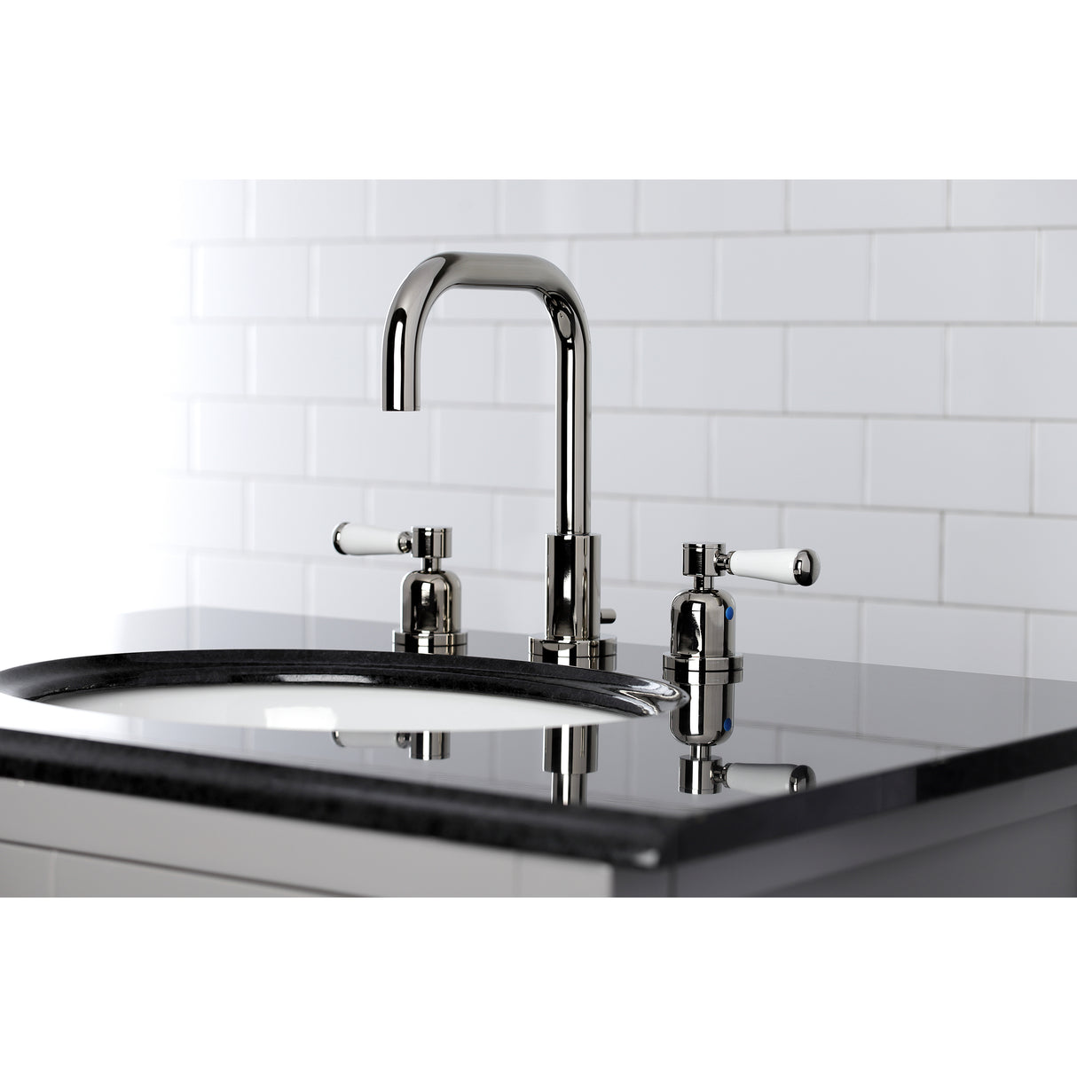 Paris Widespread Bathroom Faucet with Brass Pop-Up