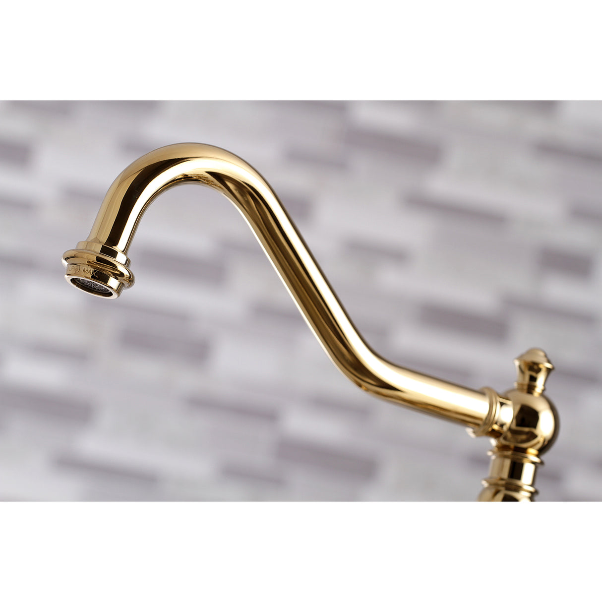 Restoration 8" Bridge Kitchen Faucet With Sprayer, 1.8 GPM Flow Rate