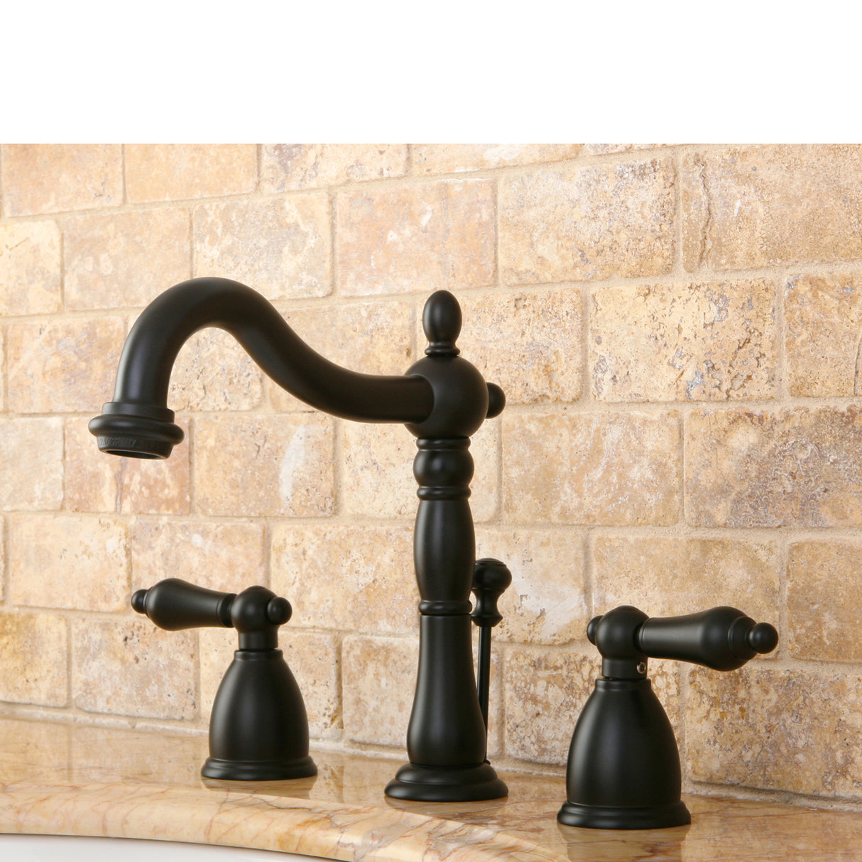 Heritage 8 inch Widespread Traditional Bathroom Faucet