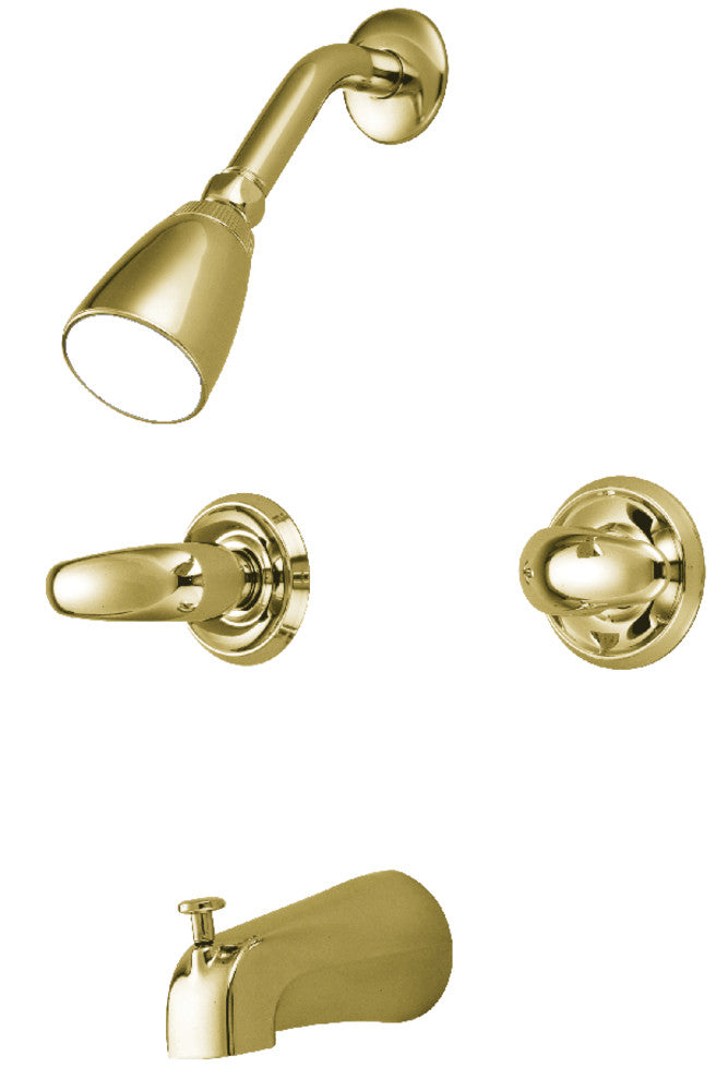 Tub And Shower Faucet With Dual Lever Handles