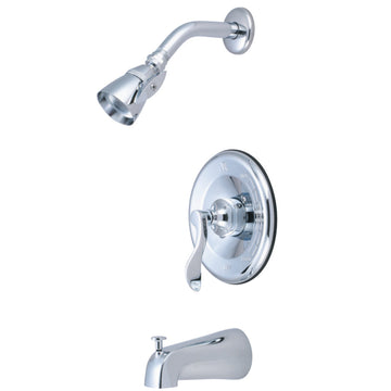 NuFrench Tub & Shower Trim Package With Brass Shower Head