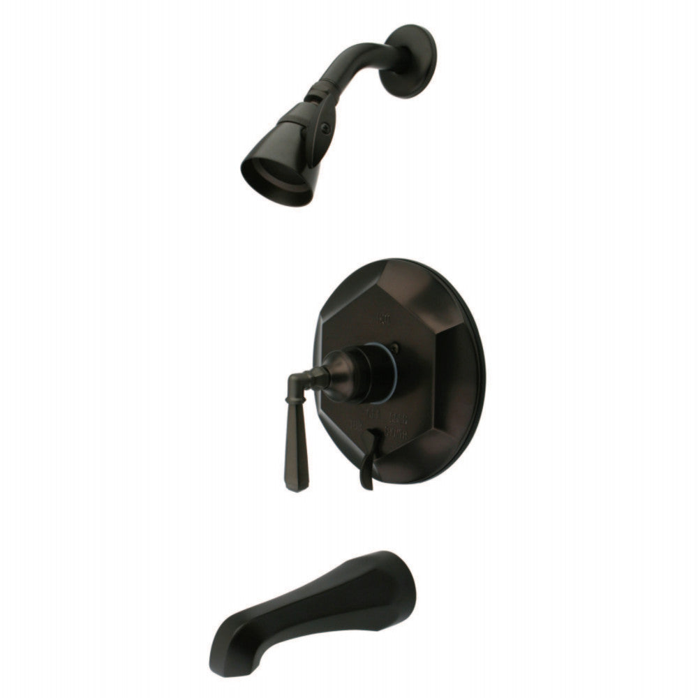Tub & Shower Faucet W/ Solid Brass Construction In 6.5" Spout Reach